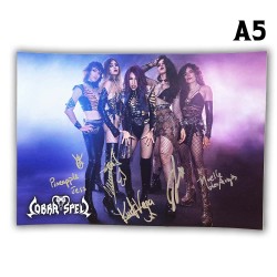 SIGNED BY BAND - A5 card...