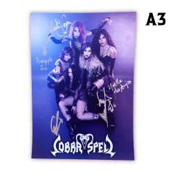 SIGNED BY BAND - A5 card...